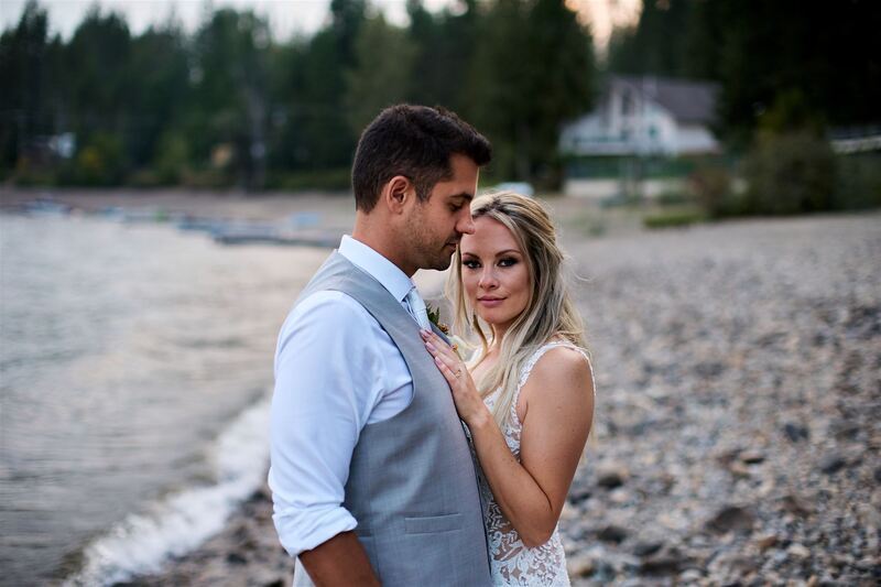 Shuswap B.C wedding. Bridal Makeup.